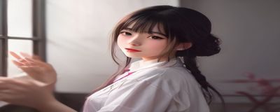 Pixiv芙宁娜AU赛博朋克设定同人画师作品，高对比度霓虹灯配色，未来都市中的芙宁娜造型改编